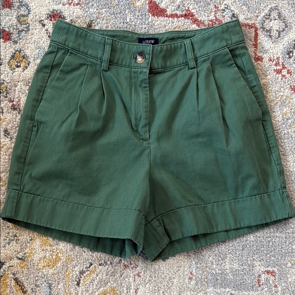 J. Crew Women's Green Shorts